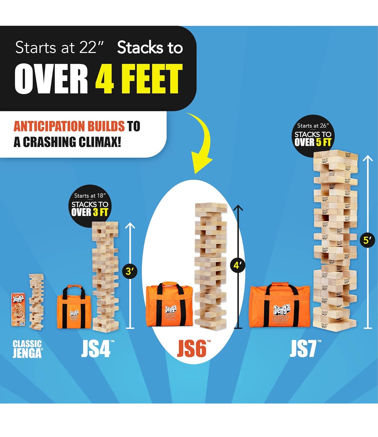 Retail $100 JENGA GIANT JS6