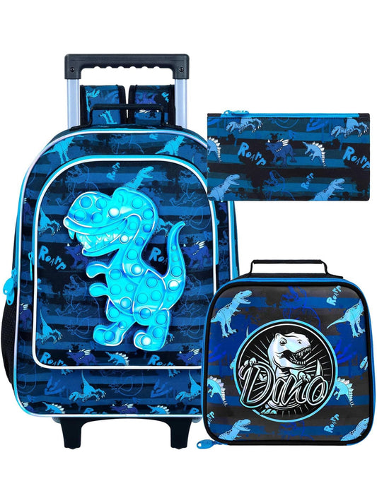 Retail $38 Dino Rolling Backpack