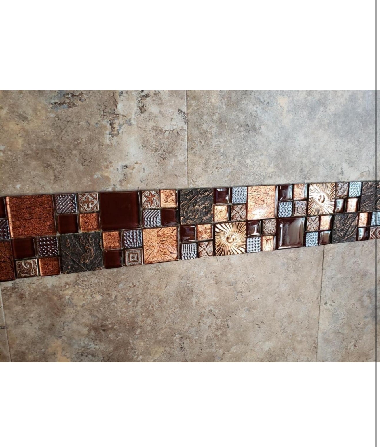 Retail $85 Glass Mosaic Tile
