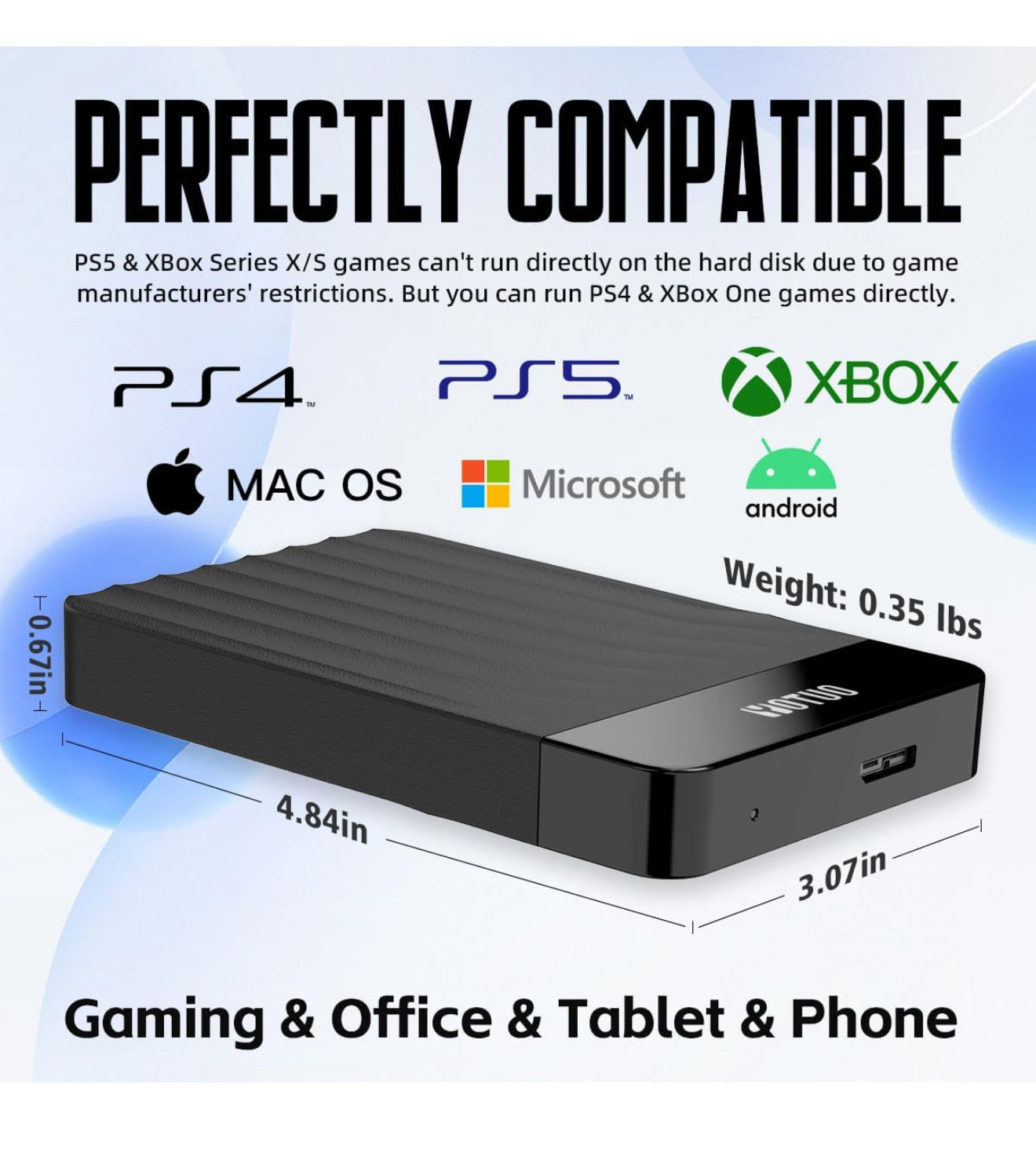 Retail $54 PS/XBOX External Hard Drive
