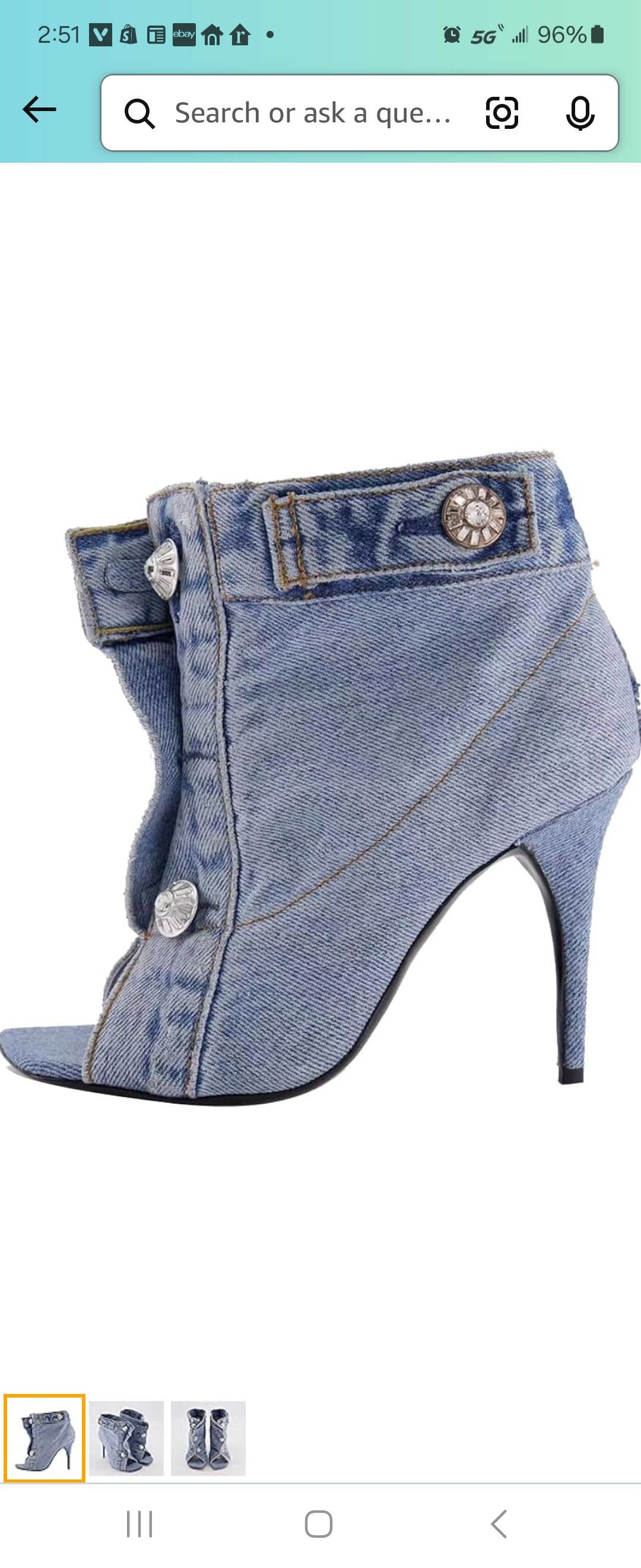 Denim Shoes Retial $50