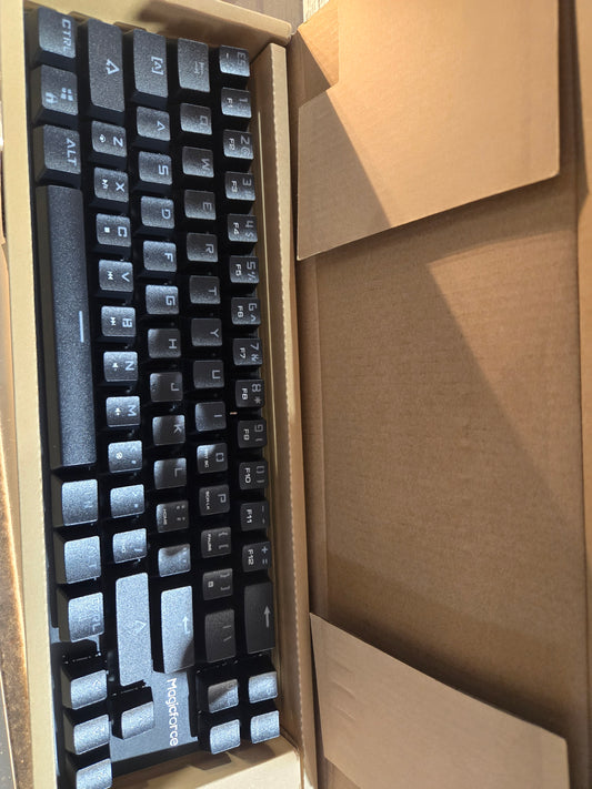 Retail $30 Magicforce Wired Gaming Keyboard white or black