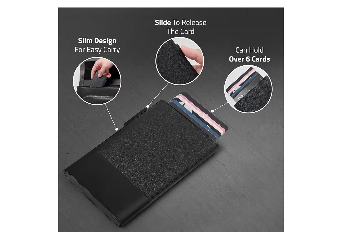 Pop Up Card Wallet Retail $16