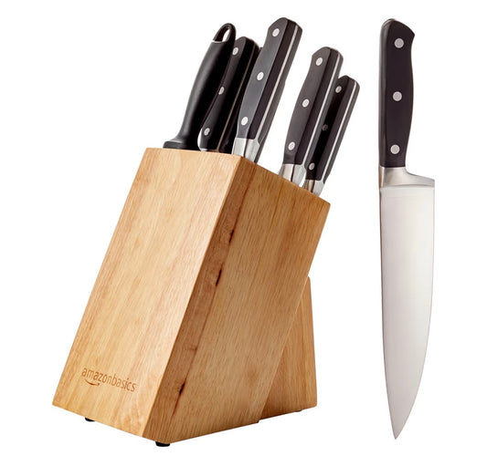 9 Pc High Carbon SS Kitchen Knives Retail $29