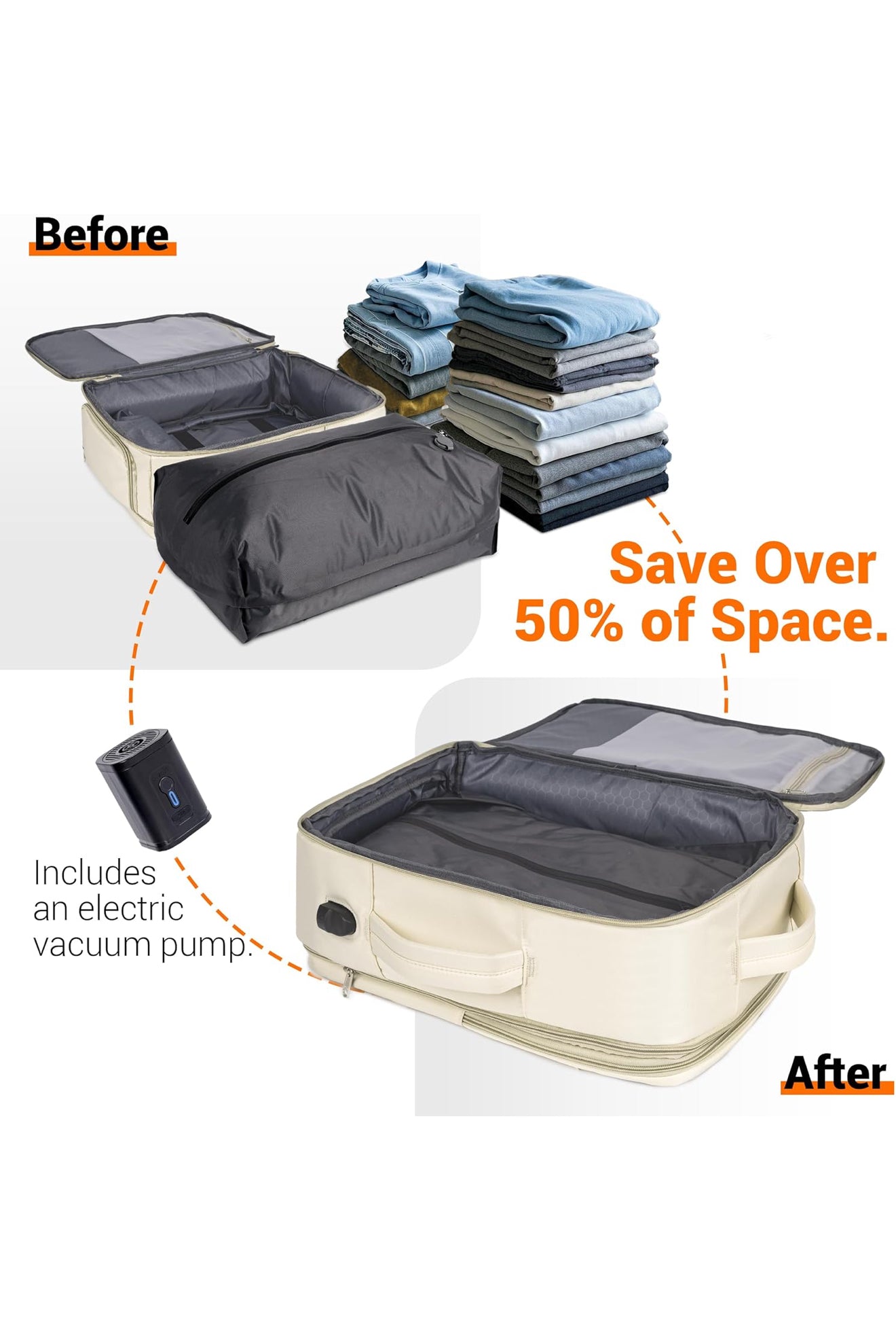 Retail $80 Vacuum Seal Backpack