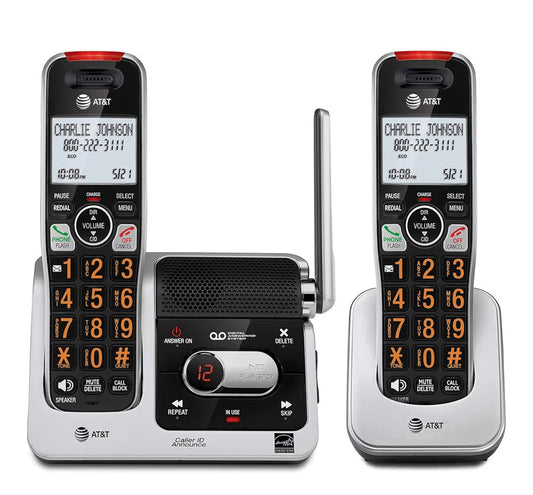 AT&T 2-Headset Cordless Phones Retail $68