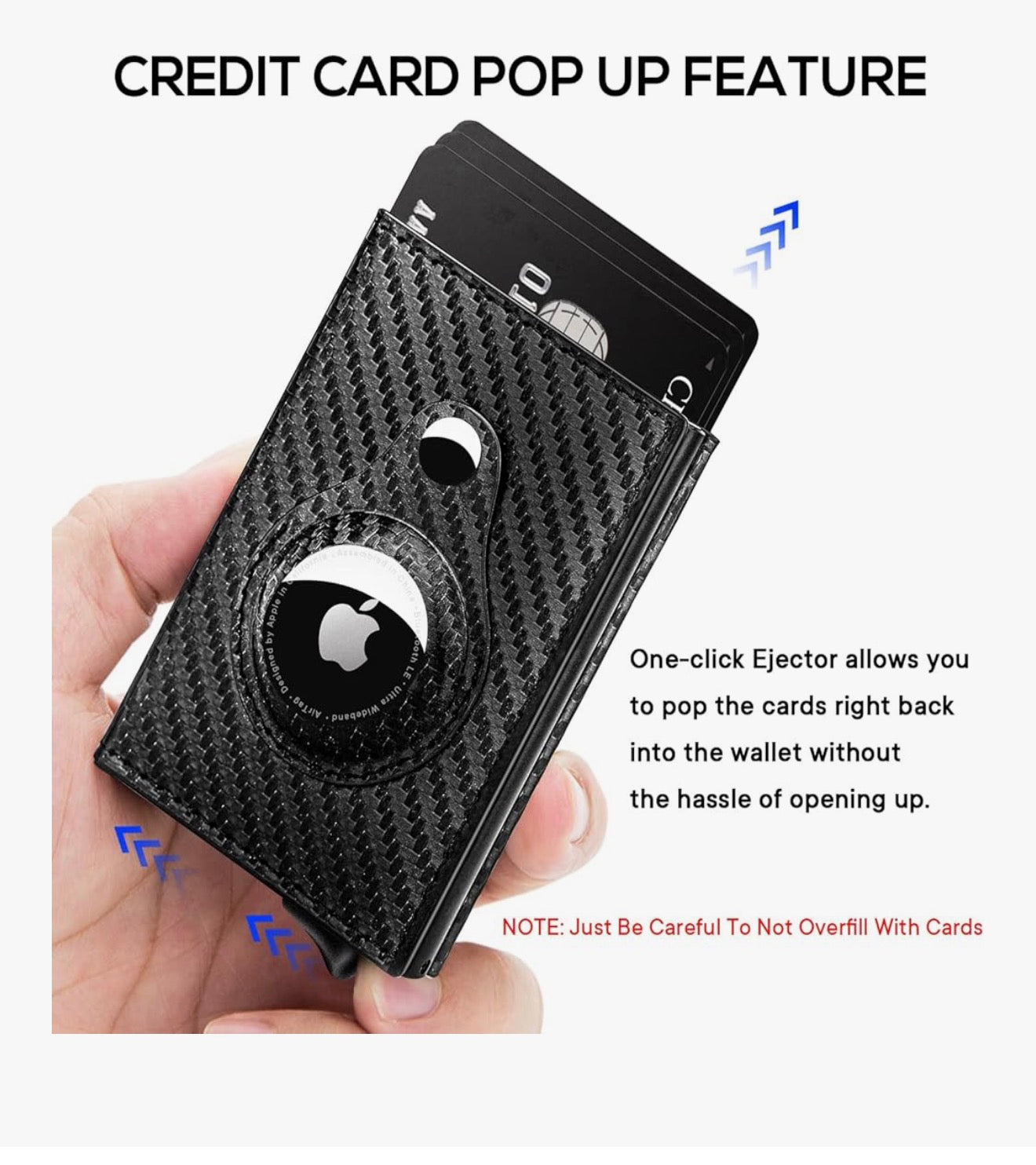 AirTag Wallet Black Retail $36