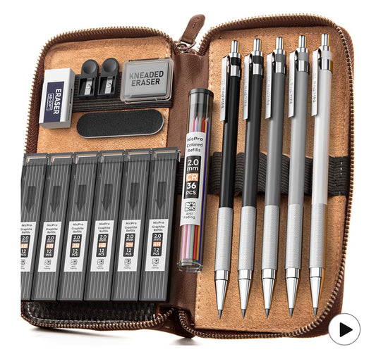 17 pcs Metal 2mm Mechanical Pencils Retail $31