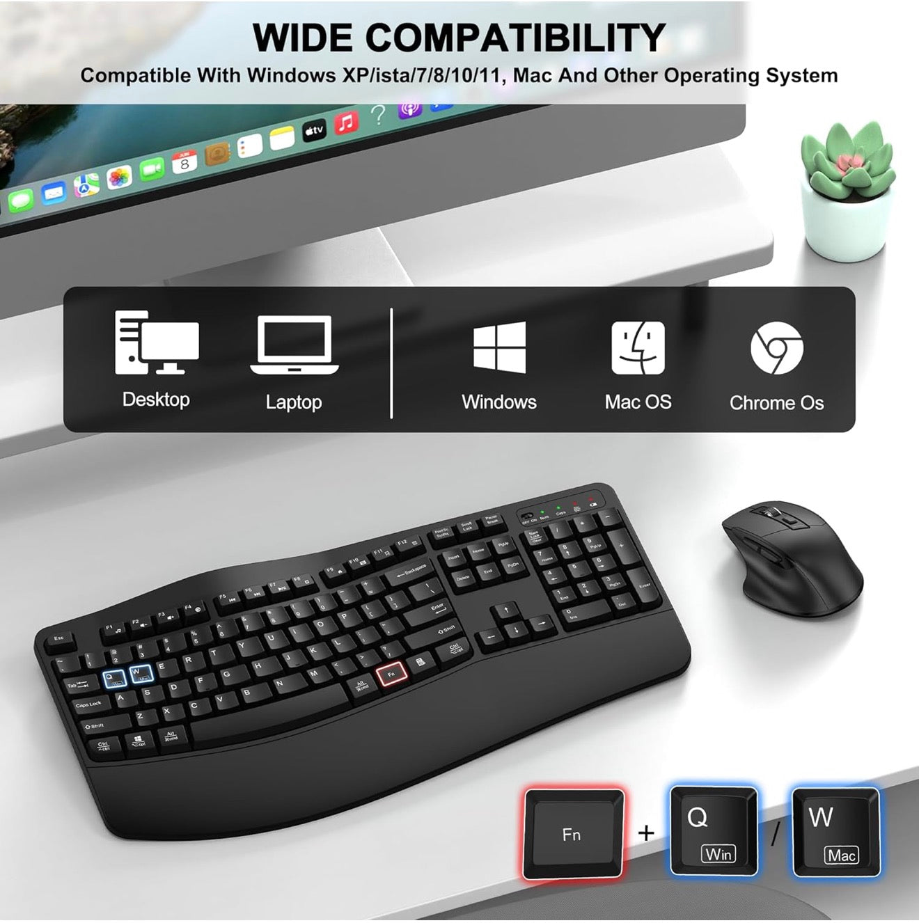 Wireless Keyboard & Mouse Retail $46