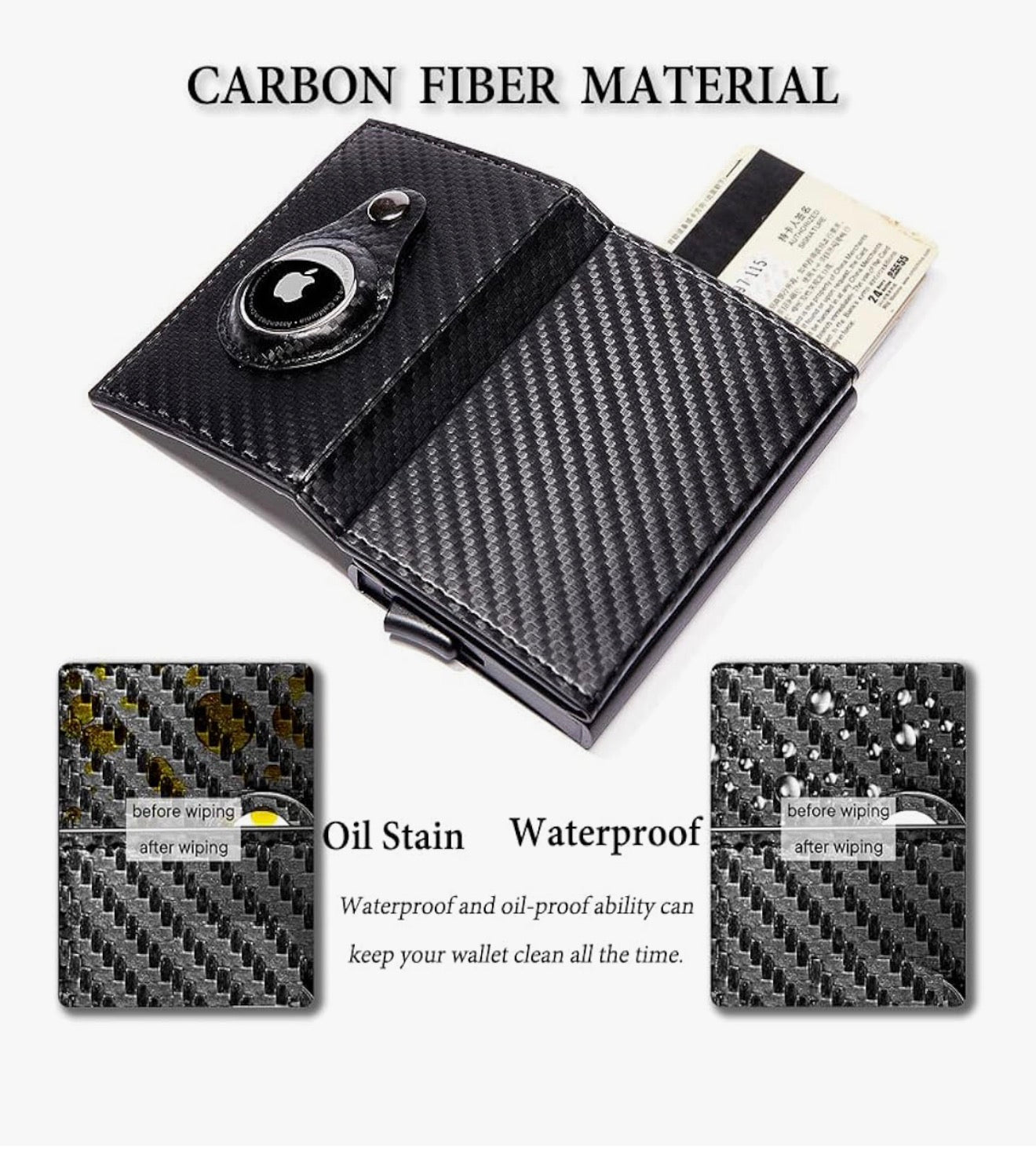 AirTag Wallet Black Retail $36