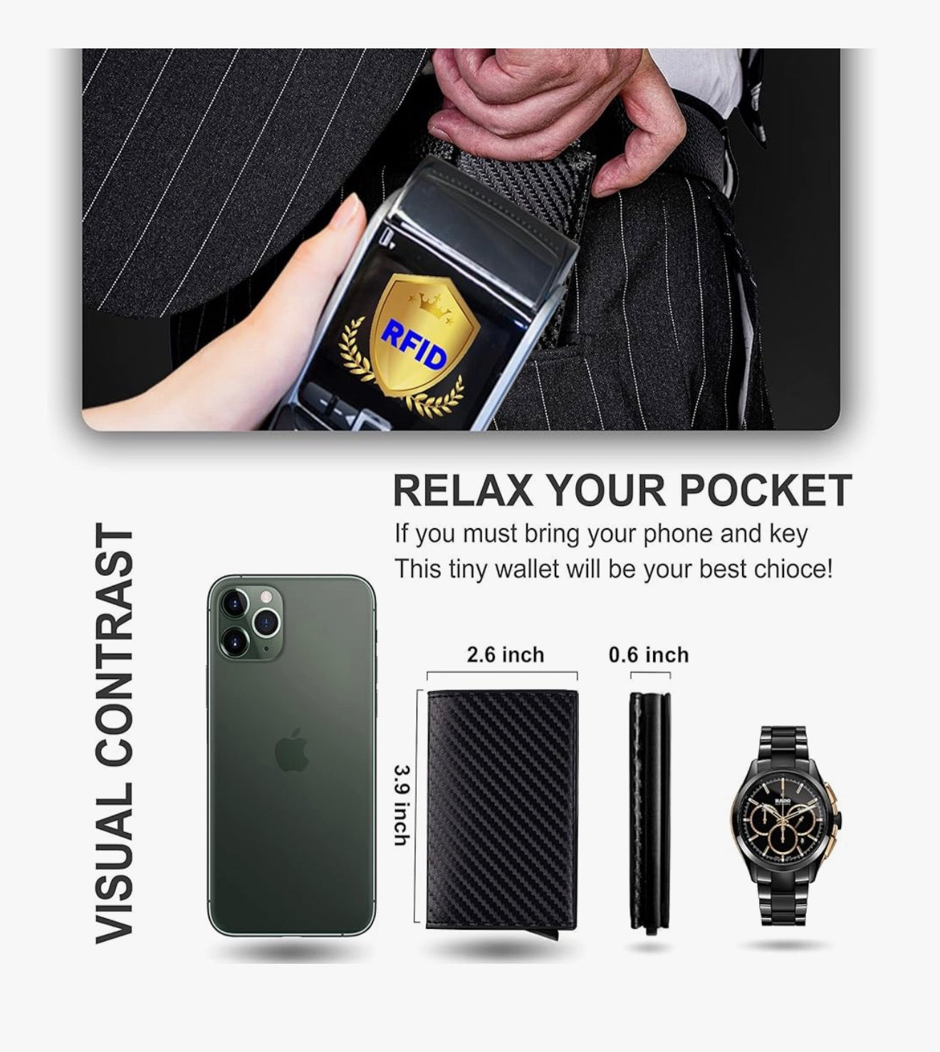 AirTag Wallet Black Retail $36