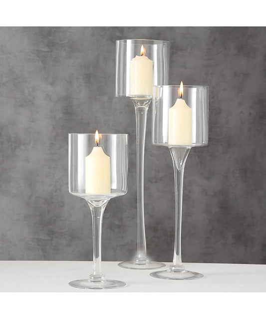 Retail $35 Glass Candleholders