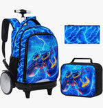 3 Pc Rolling Backpack Retail $47