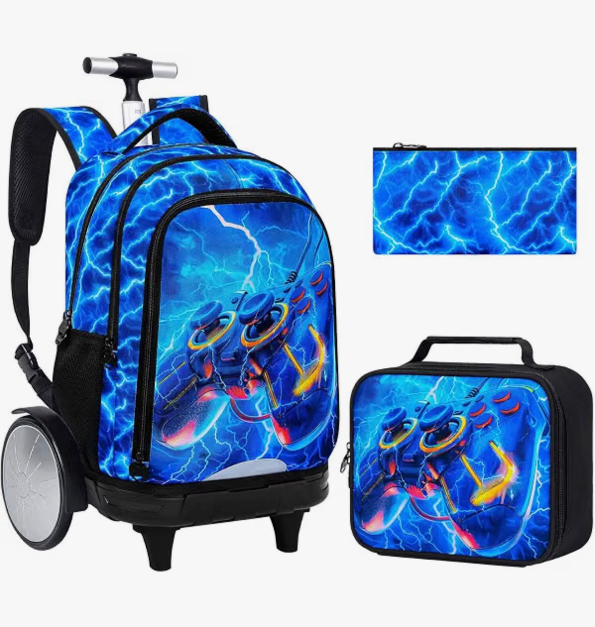 3 Pc Rolling Backpack Retail $47