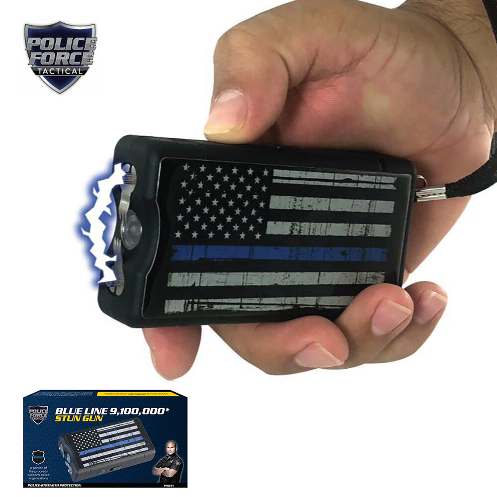 Police Force 9 100 000 Volt Blue Line