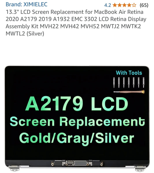 Screen replacement Retails $170