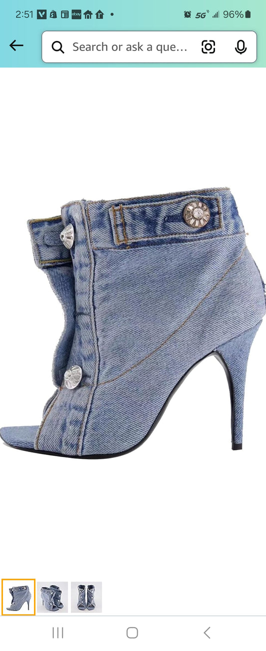 Denim Shoes Retial $50
