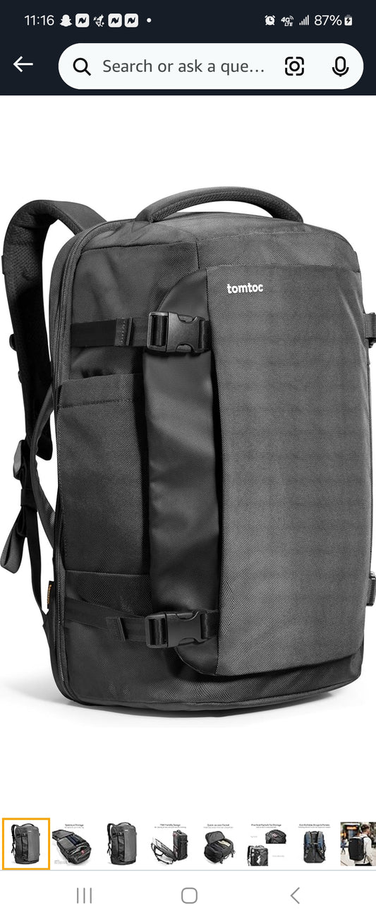 Tomtoc Travel Laptop Bag Retail $86
