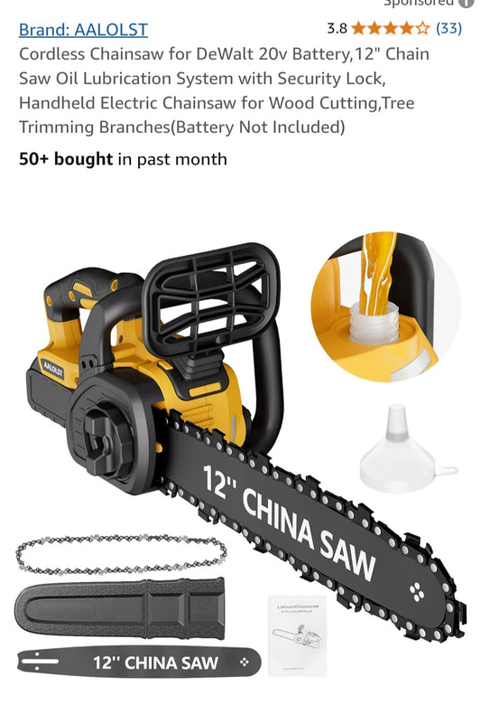 Retail $120 Corless Chainsaw