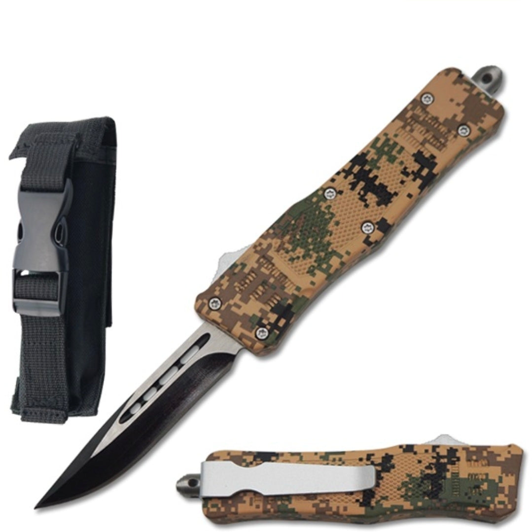 Automatic OTF Knife with Belt Clip