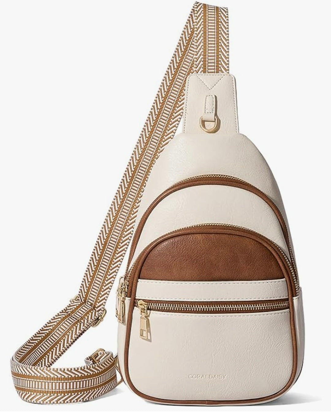 White Leather Crossbag
