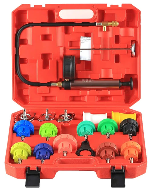 Retail $40 18pcs Radiator Pressure Tester Kit