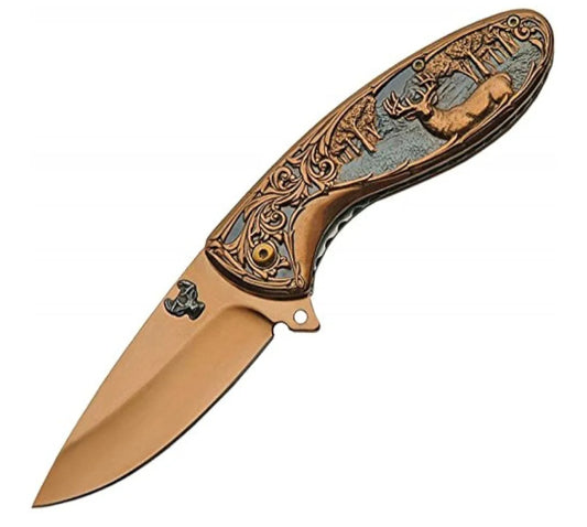 4.5in Rose Gold Deer