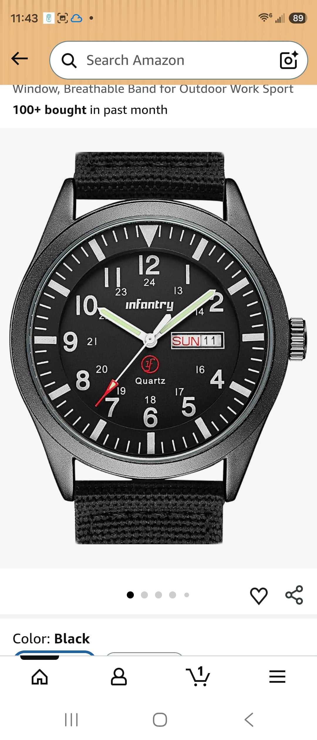 Retail $25 Infantry Black Watch