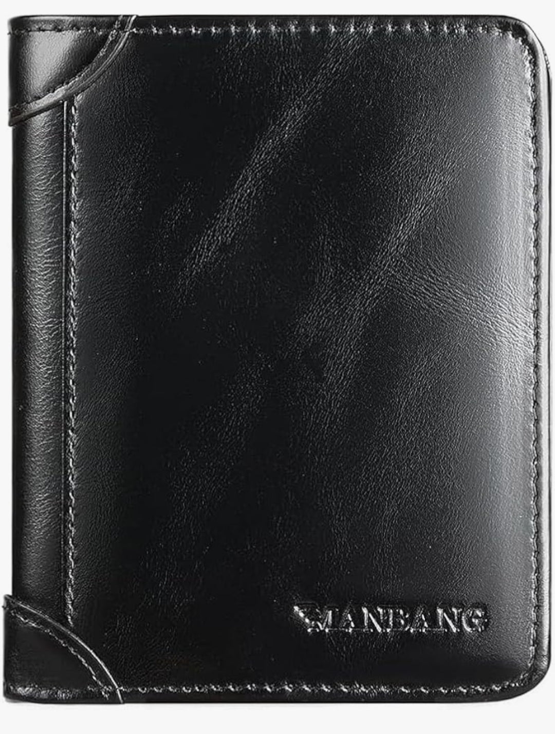 Retail $26 Manbang Black Leather Wallet
