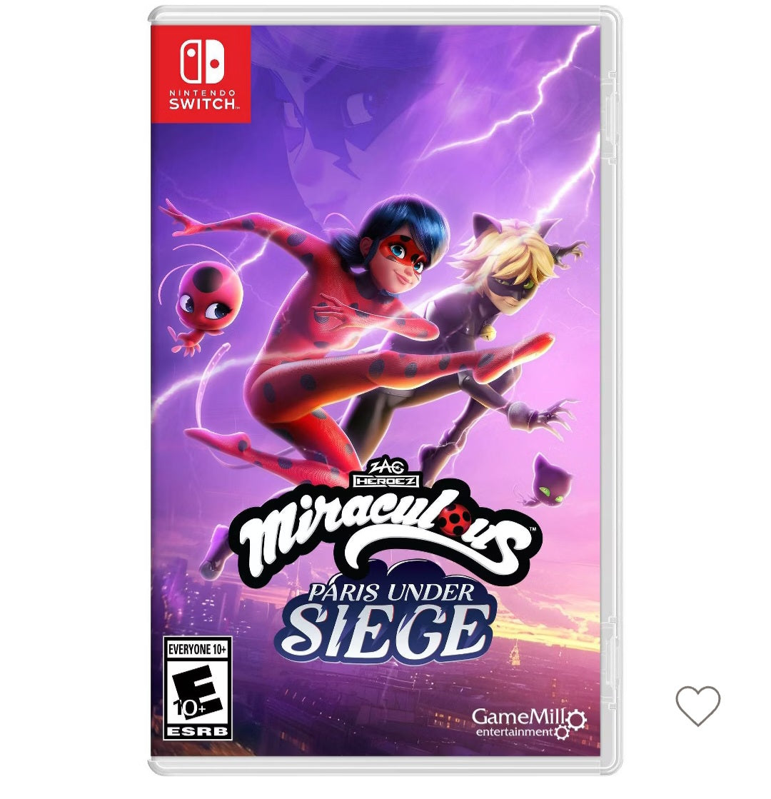 Retail $30 Miraculous Paris Under Siege Switch Game