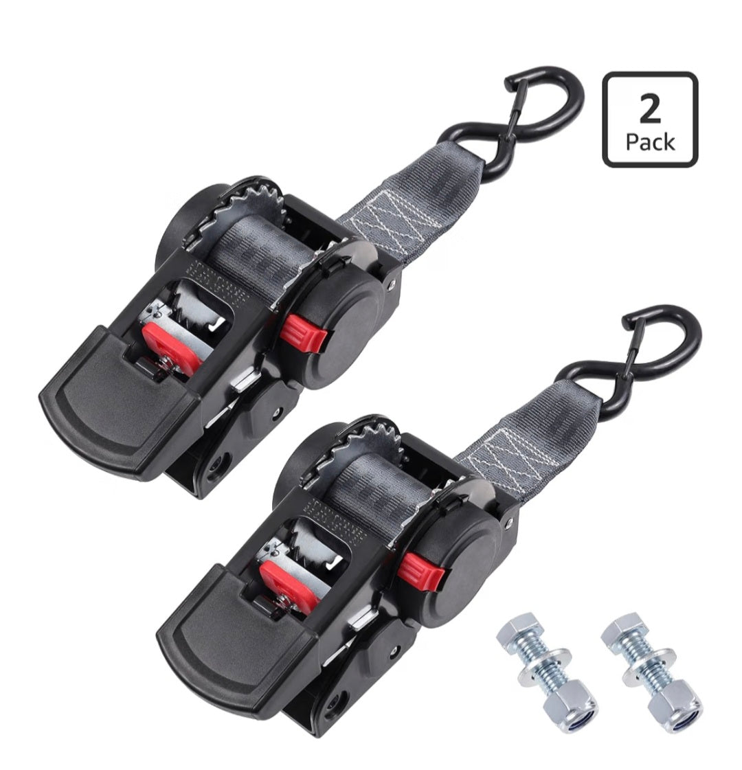 Retail $55 2pk 2"x6' Retractable Straps