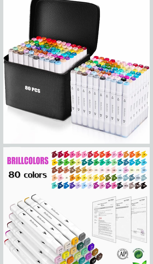 80 Colors Marker Set
