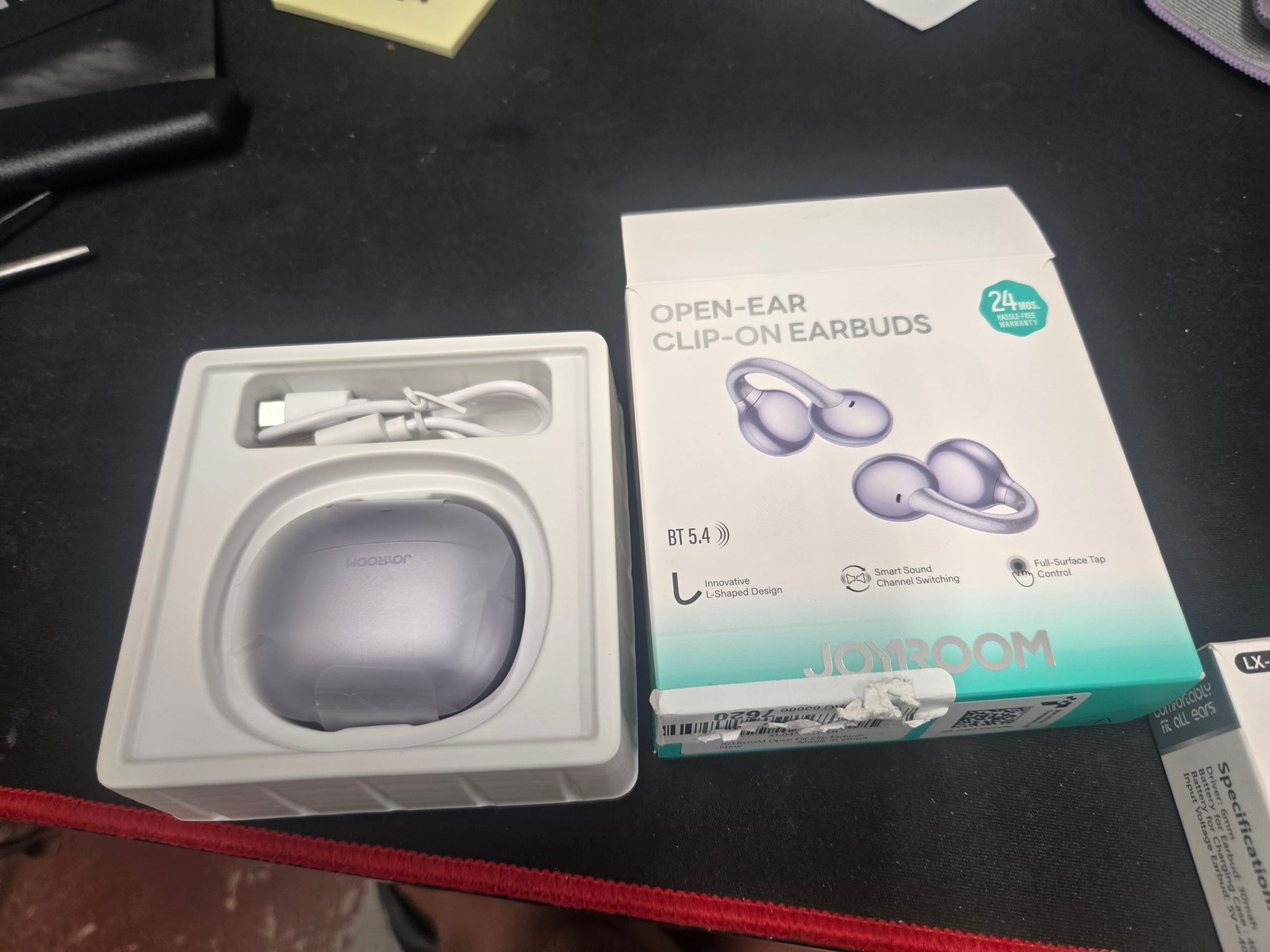 Retail $70 Joyroom Open Ear Clip Earbuds Purple