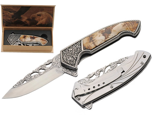 4.7in Fancy Eagle Knife with Box
