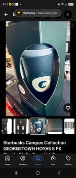 Retail $15 Greogetown Starbuck 5pk Cups
