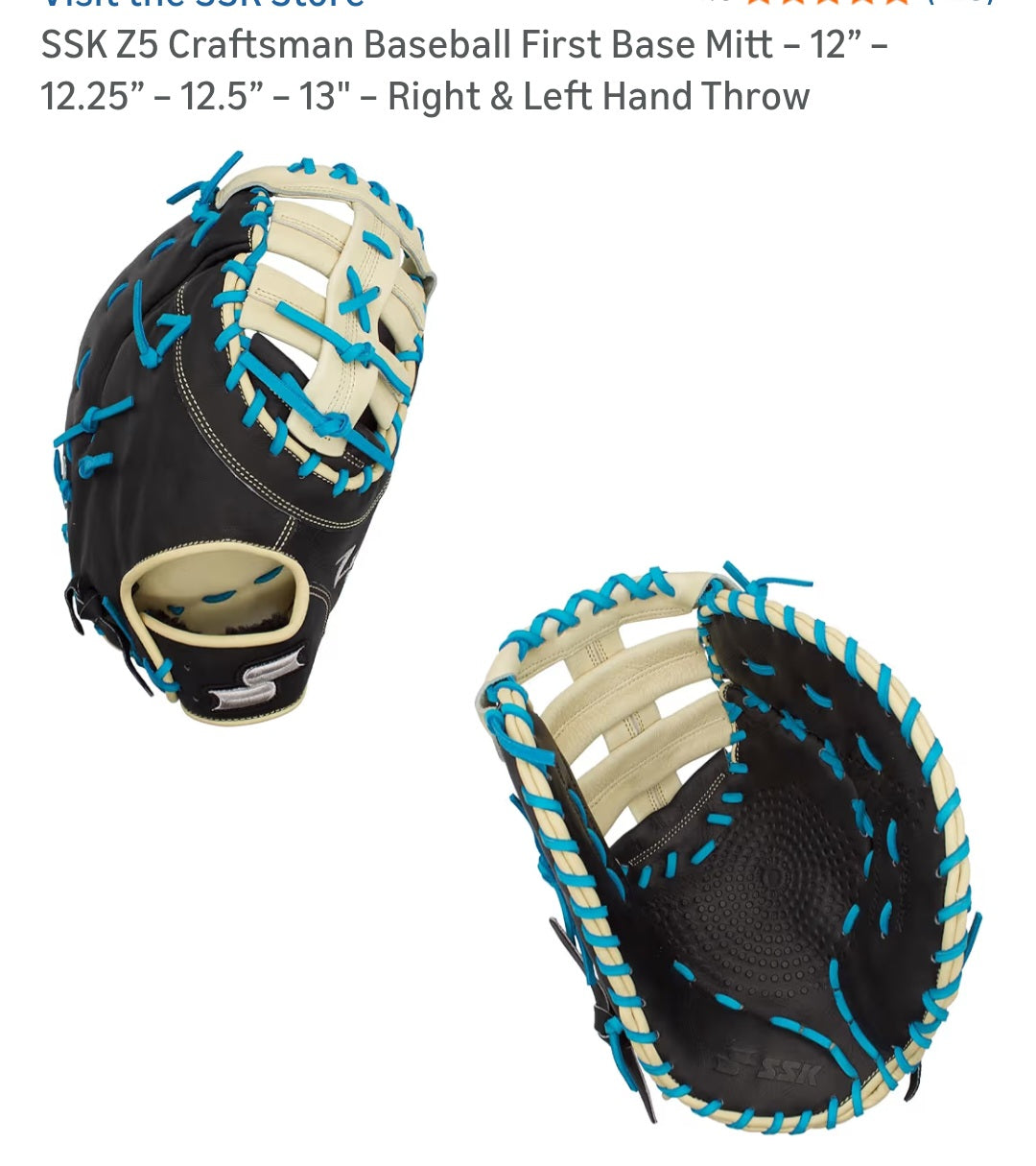 Retail $120 First Base Mitt Right Hand