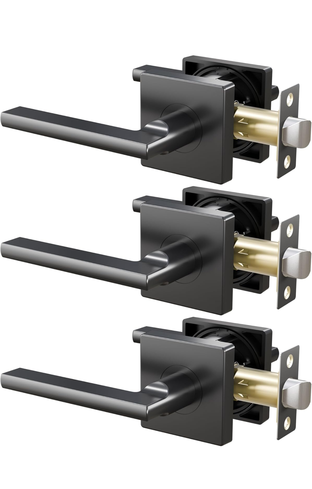 Matte Black Door Handle(3pk)