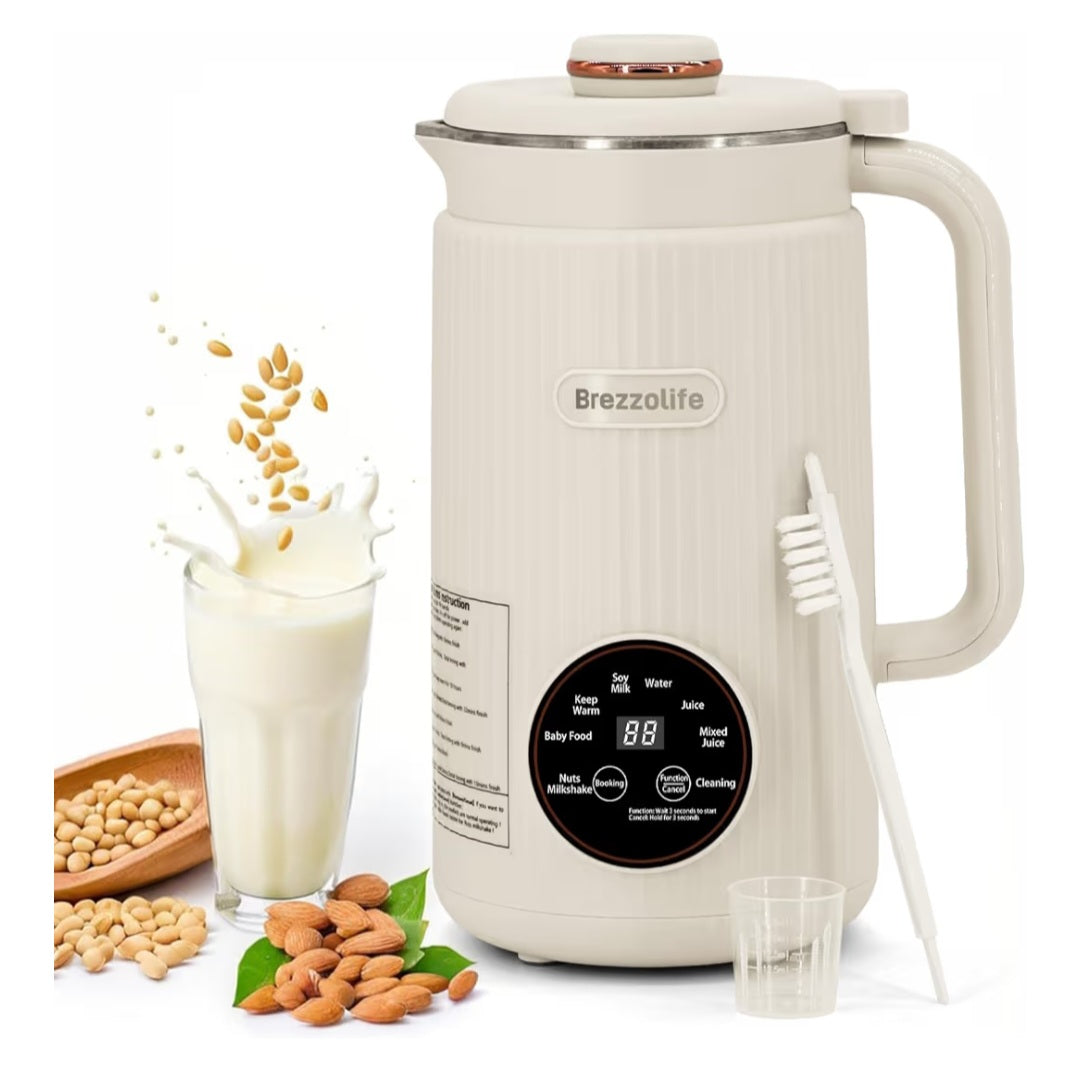 Retail $50 Brezzolife Nut Milk Maker 40oz