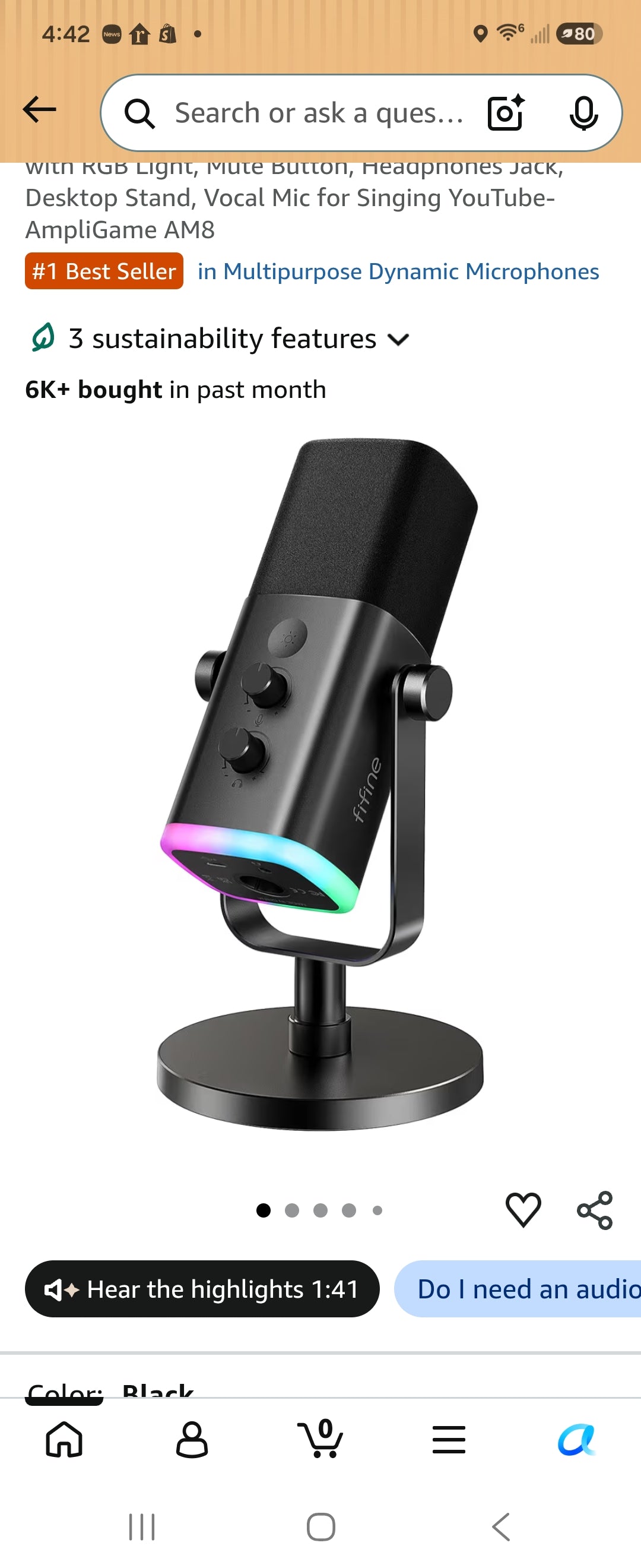 Retail $57 AM 8 Dynamic Microphone