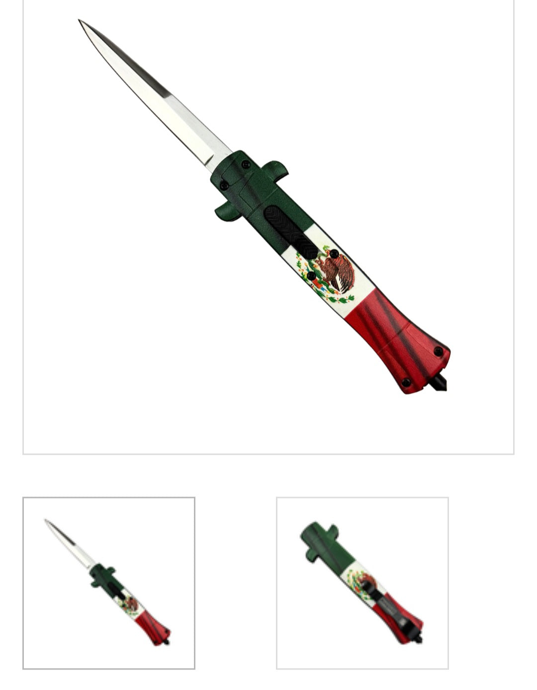 Mexican Flag Handle Stiletto OTF