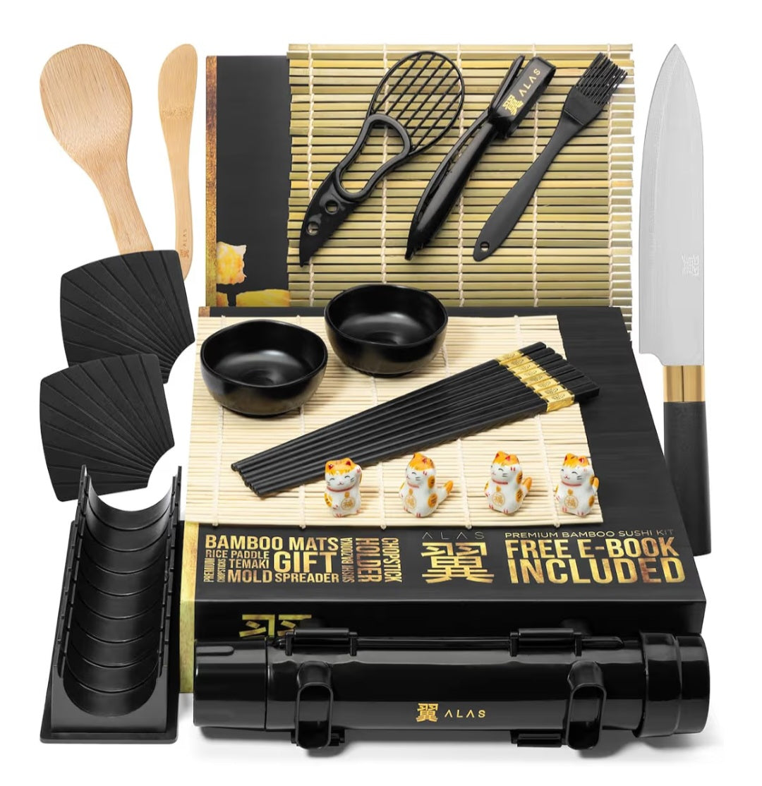 Retail $50 Premium Bamboo Sushi Kit