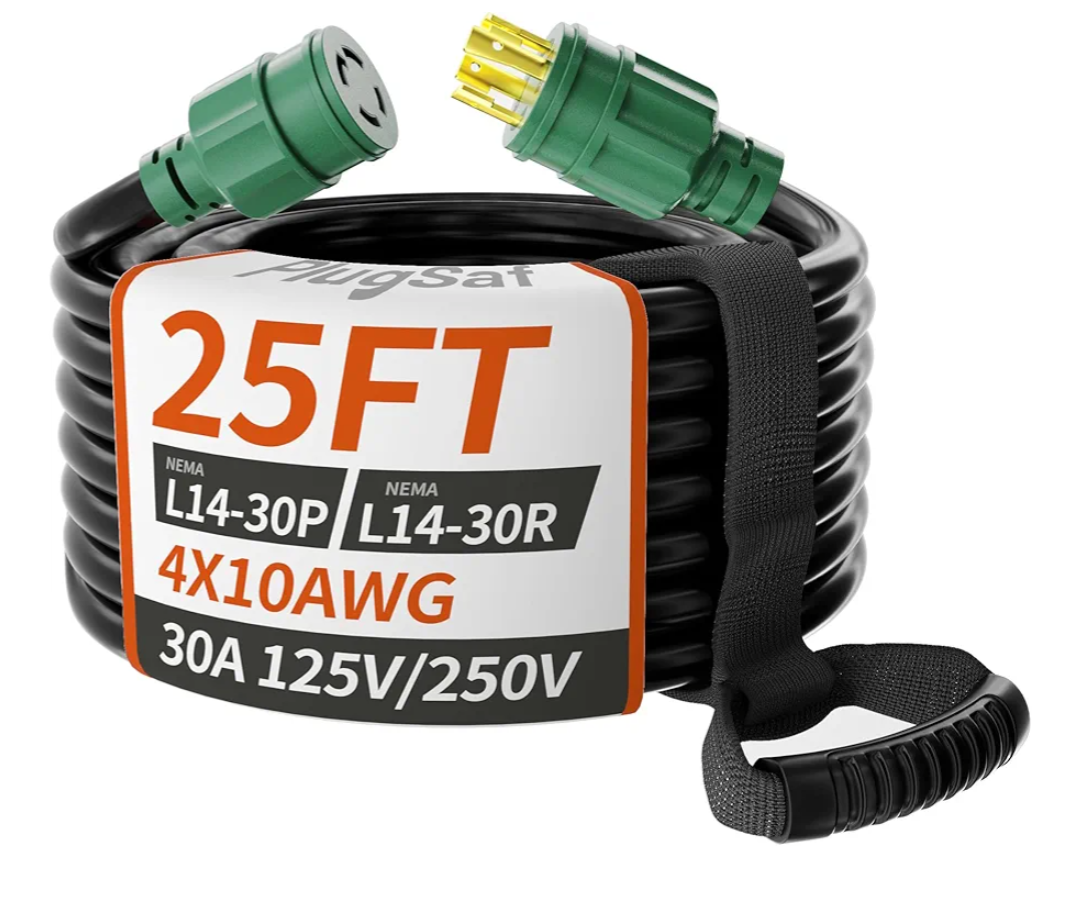 30 Amp Generator Extension Cord 4 Prong