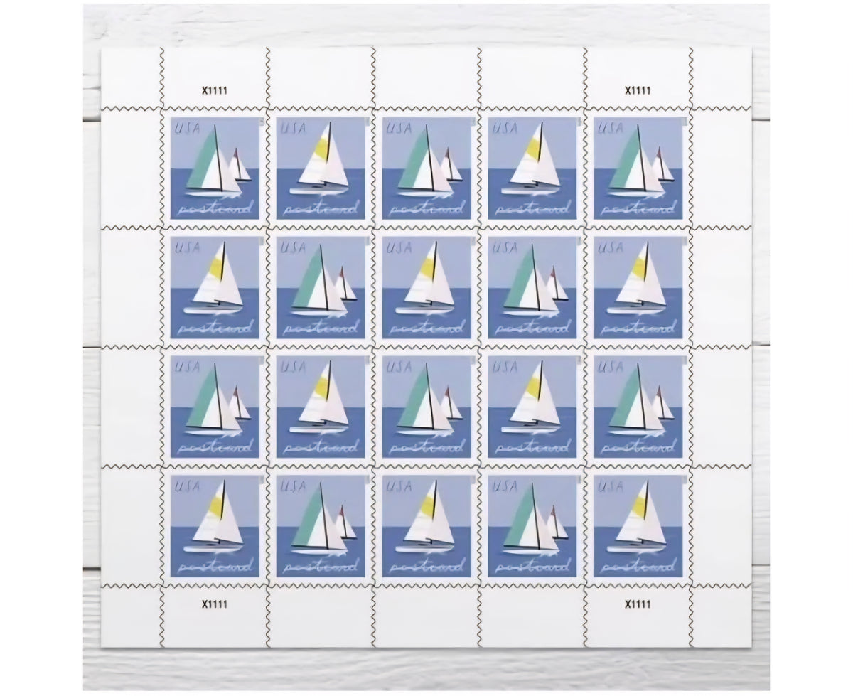 Retail $20 Sailboat Stamps 20count