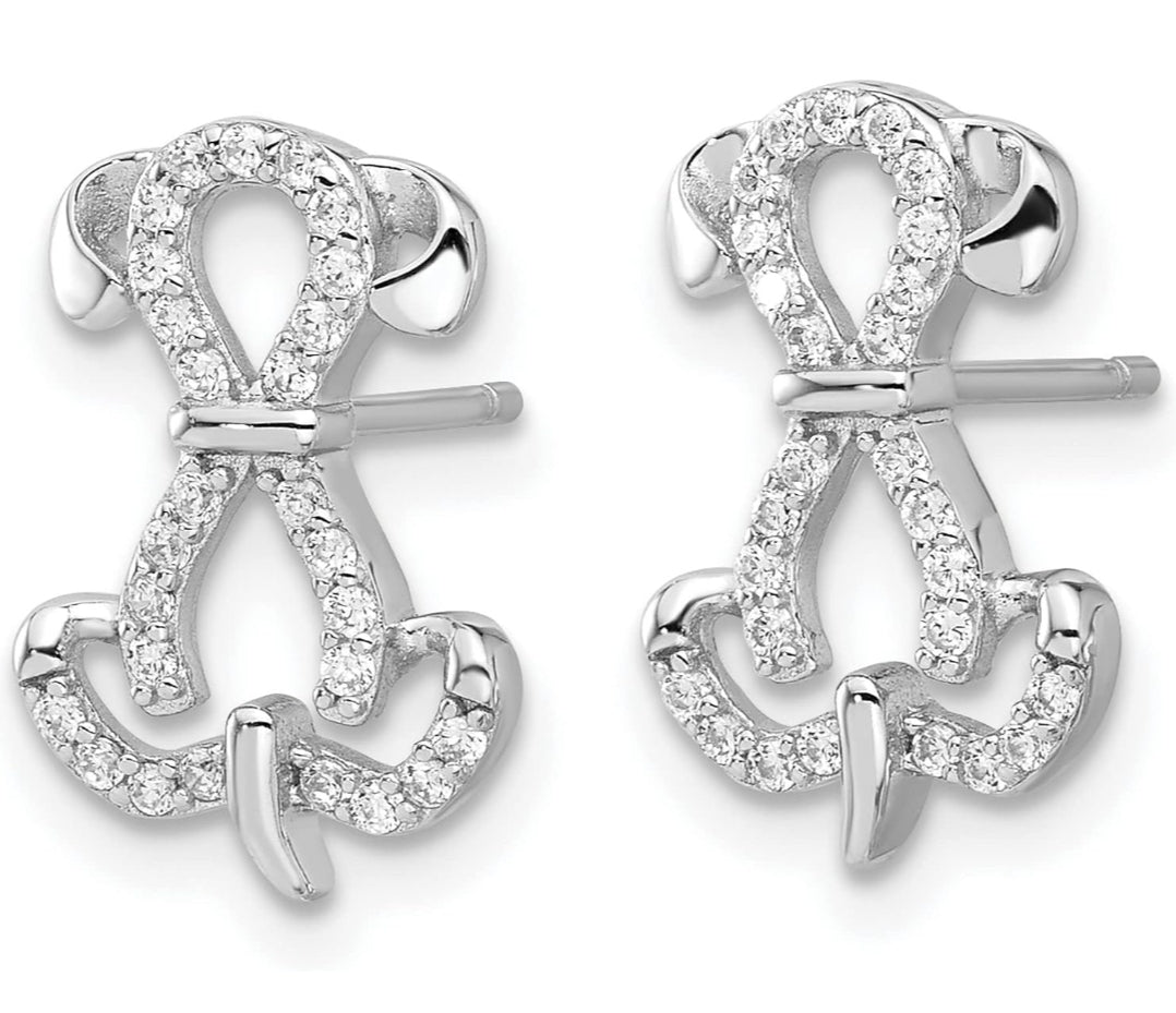 Puppy Dog Earrings 925 S