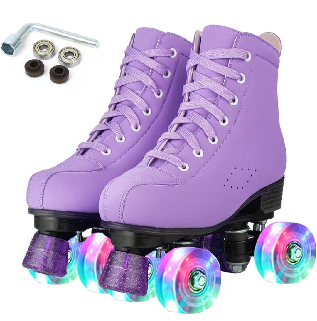 Retail $48 Purple Skates 8w/6.5m