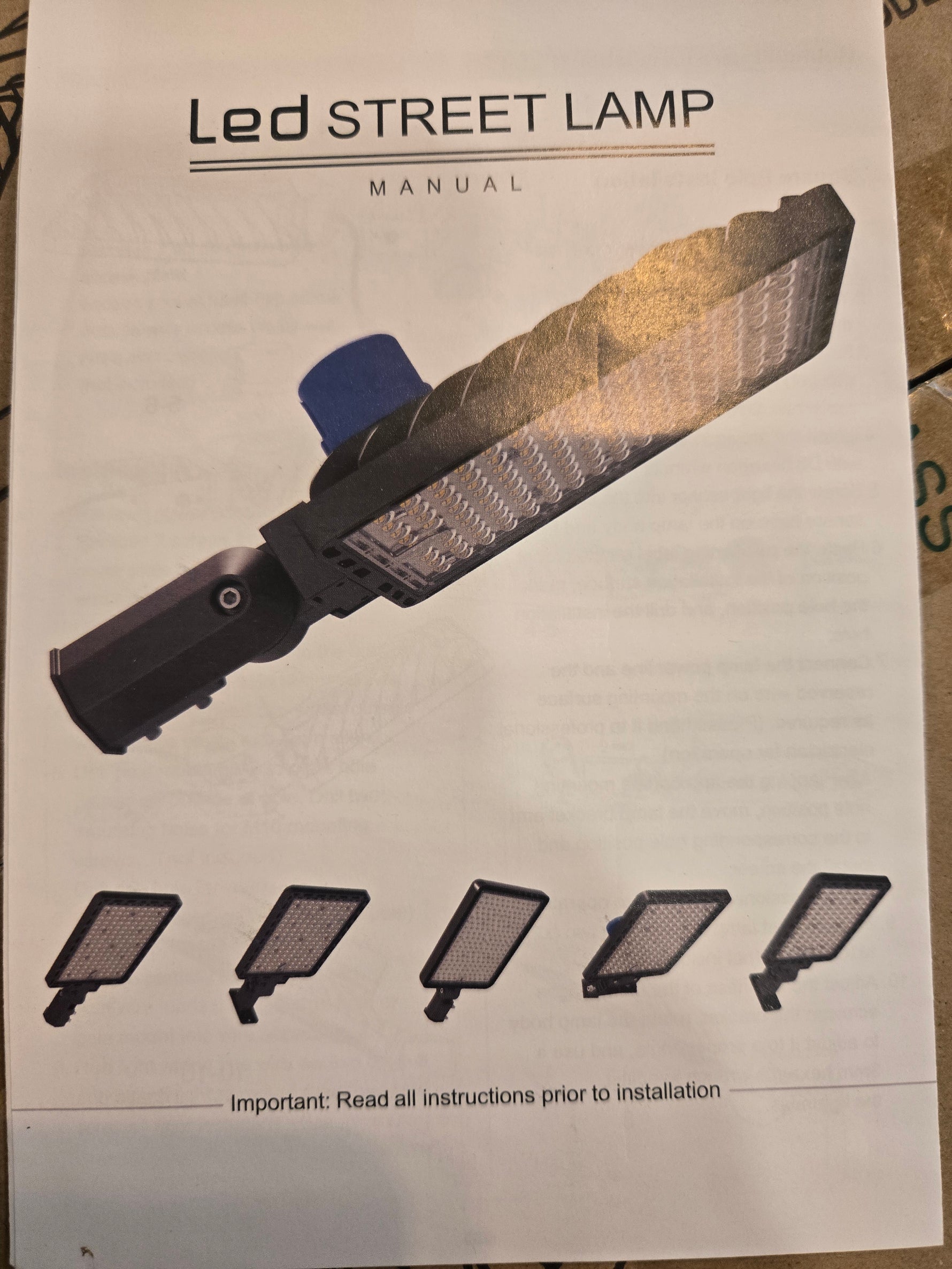 Retail $240 Led Street Lamp