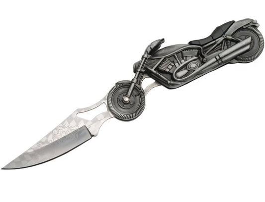 4.75in Motorcycle Folding Knife With Led Light