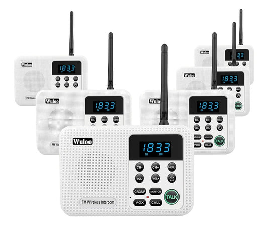Retail $180 6pk Wireless Intercom System