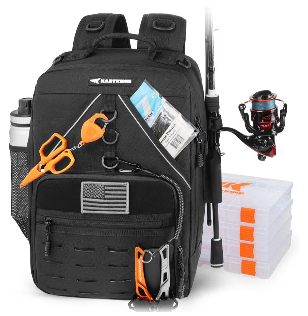 Retail $60 Fishing Backpack Black