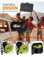 Full-size camping mattress.